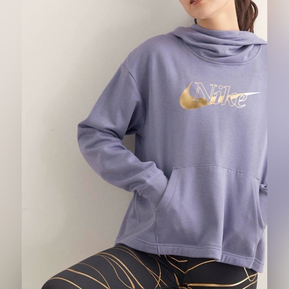 Nike Women's 2X Cowlneck Hoodie Sweater Cropped Kangaroo Pouch Athleisure Gym